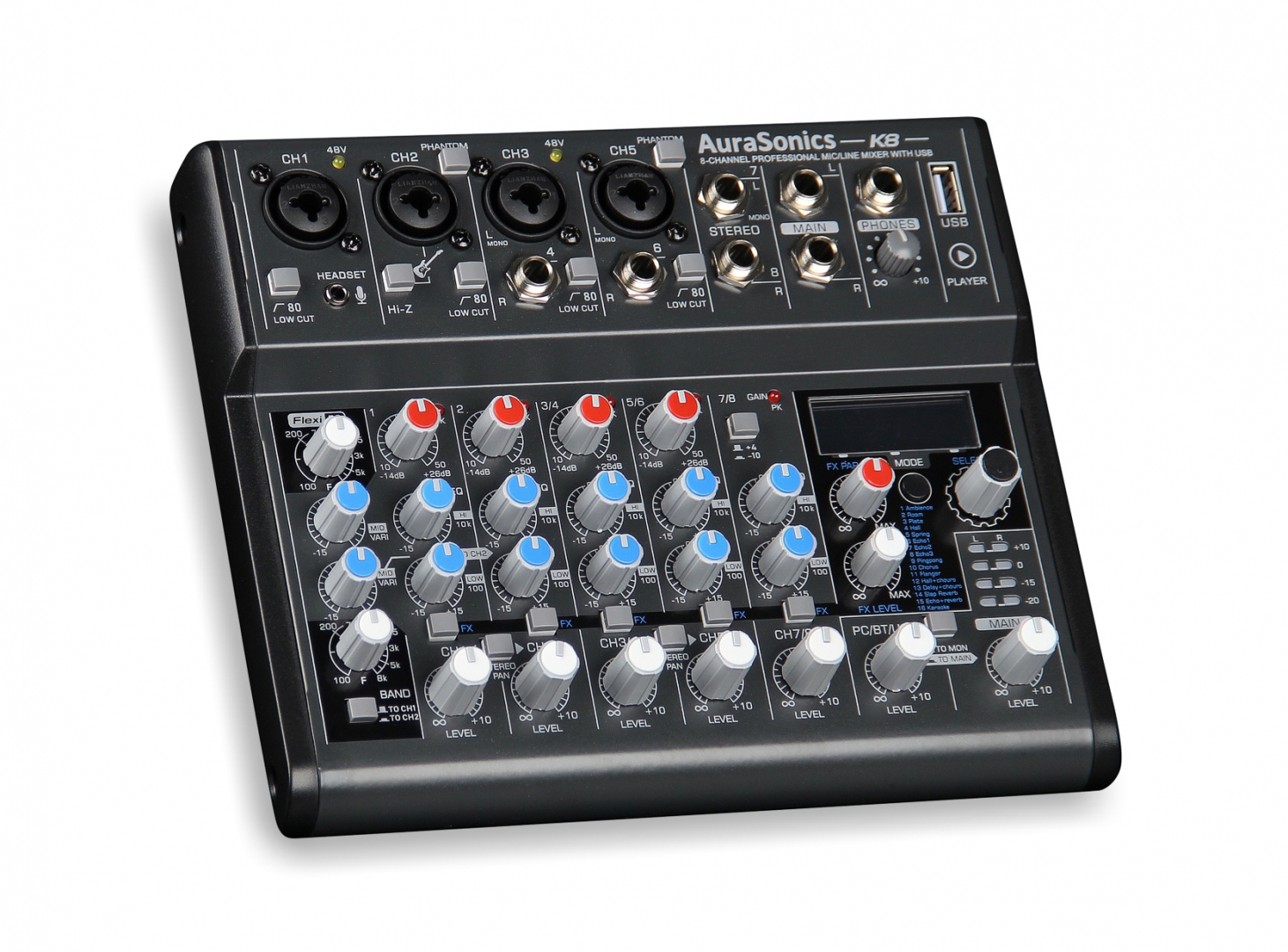 AuraSonics K8 компактный микшерный пульт в Еманжелинске