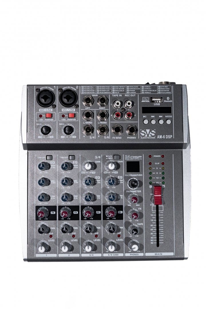 SVS Audiotechnik mixers AM-6 DSP Микшерный пульт аналоговый, 6-канальный SVS Audiotechnik mixers в Еманжелинске