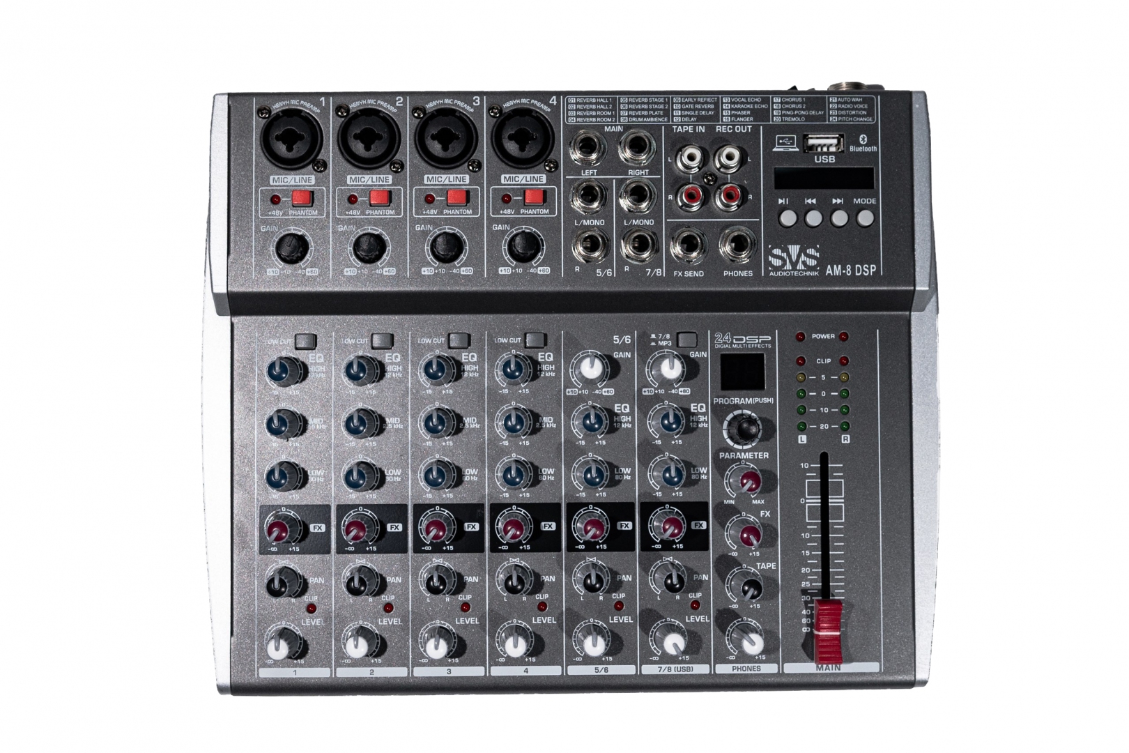 SVS Audiotechnik mixers AM-8 DSP Микшерный пульт аналоговый, 8-канальный в Еманжелинске