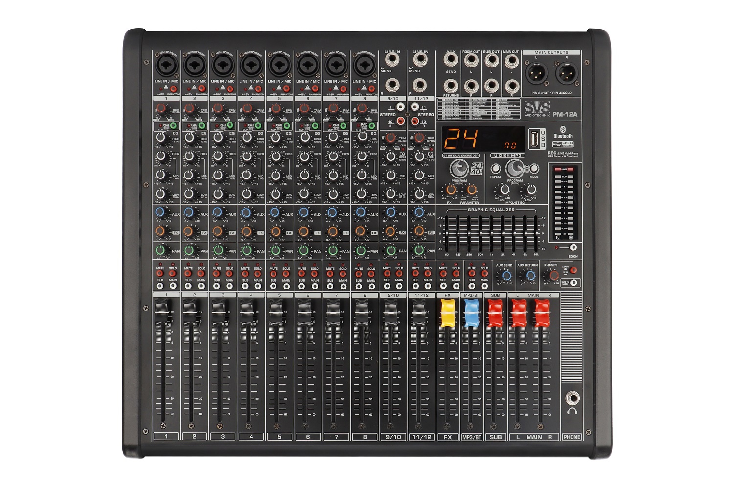 SVS Audiotechnik mixers PM-12A Активный аналоговый микшерный пульт, 12-канальный в Еманжелинске